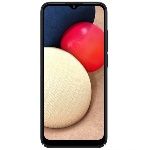 Nillkin Super Frosted Shield Fodral + stöd för Samsung Galaxy A02s EU svart