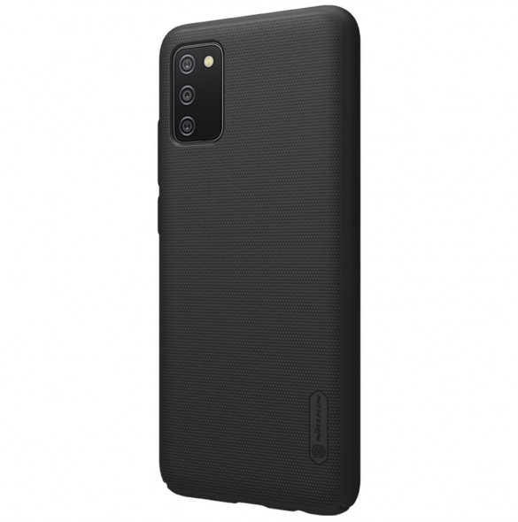 Nillkin Super Frosted Shield Fodral + stöd för Samsung Galaxy A02s EU svart
