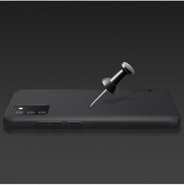 Nillkin Super Frosted Shield Fodral + stöd för Samsung Galaxy A02s EU svart