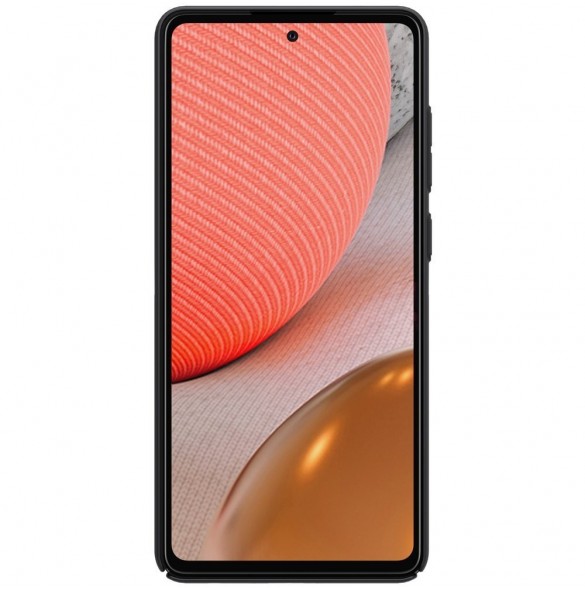 Nillkin Super Frosted Shield Fodral + stöd för Samsung Galaxy A72 4G svart