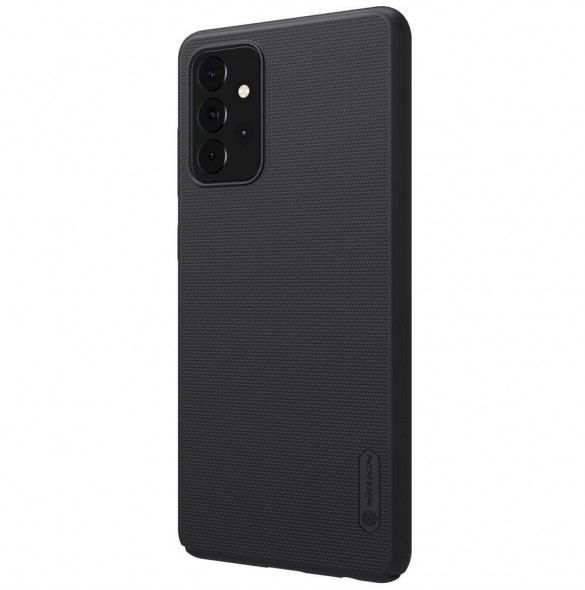Nillkin Super Frosted Shield Fodral + stöd för Samsung Galaxy A72 4G svart