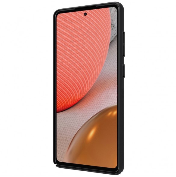 Nillkin Super Frosted Shield Fodral + stöd för Samsung Galaxy A72 4G svart