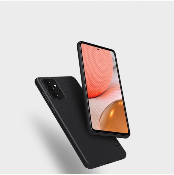 Nillkin Super Frosted Shield Fodral + stöd för Samsung Galaxy A72 4G svart