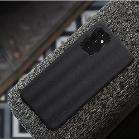 Nillkin Super Frosted Shield Fodral + stöd för Samsung Galaxy A72 4G svart