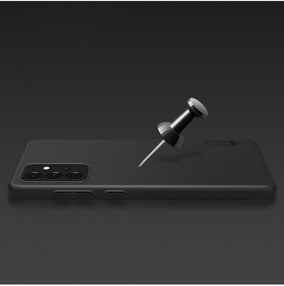Nillkin Super Frosted Shield Fodral + stöd för Samsung Galaxy A72 4G svart