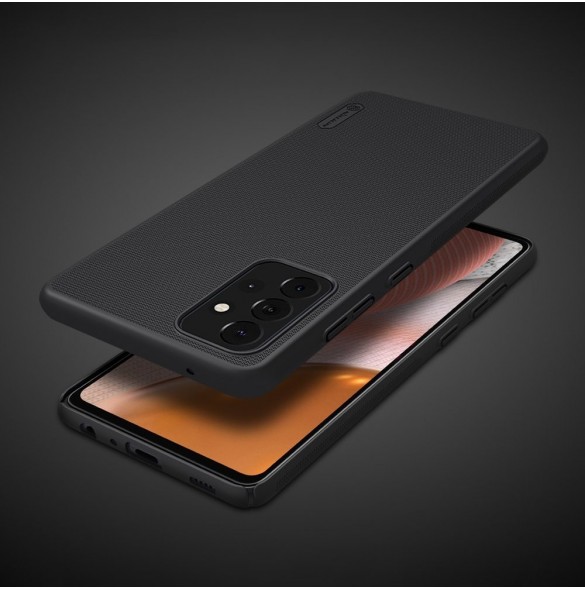 Nillkin Super Frosted Shield Fodral + stöd för Samsung Galaxy A72 4G svart
