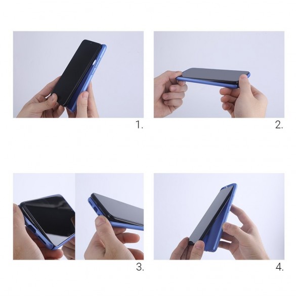 Nillkin Super Frosted Shield Fodral + stöd för Samsung Galaxy A72 4G svart