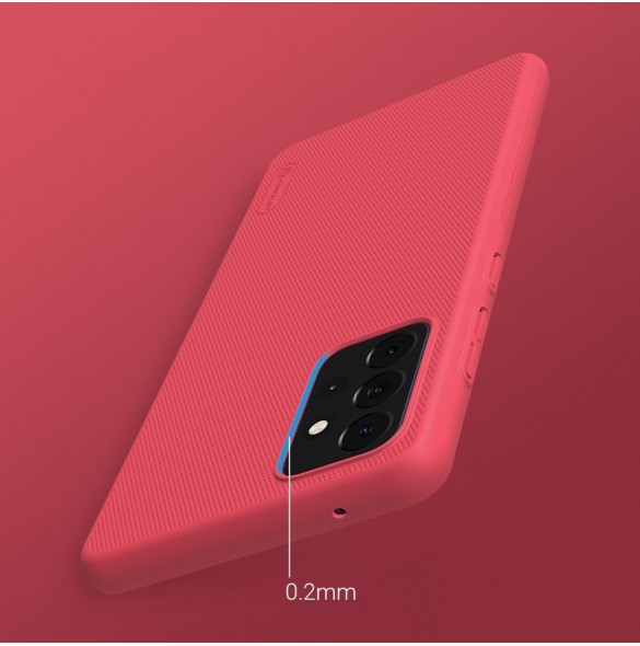 Nillkin Super Frosted Shield Fodral + stöd för Samsung Galaxy A72 4G svart
