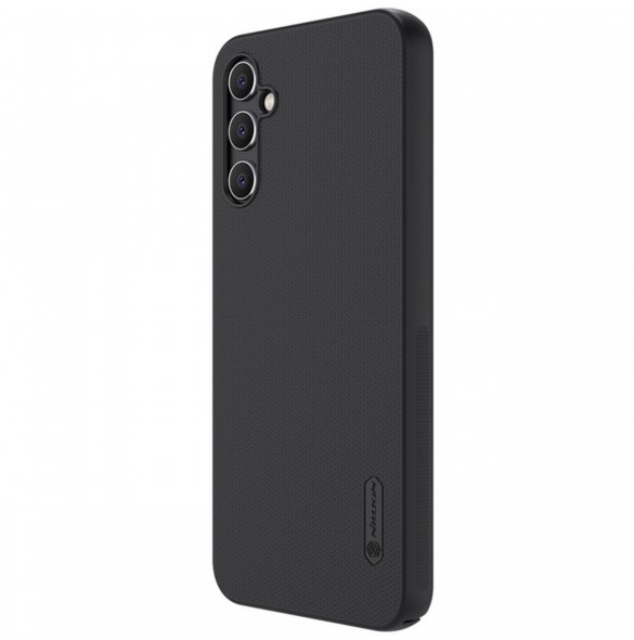 Nillkin Super Frosted Shield-fodral för Samsung Galaxy A14 5G / Galaxy A14-skal + telefonställ svart