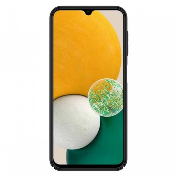 Nillkin Super Frosted Shield-fodral för Samsung Galaxy A14 5G / Galaxy A14-skal + telefonställ svart