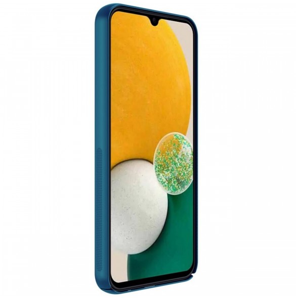 Nillkin Super Frosted Shield-fodral för Samsung Galaxy A14 5G / Galaxy A14-skal + telefonstativ blå