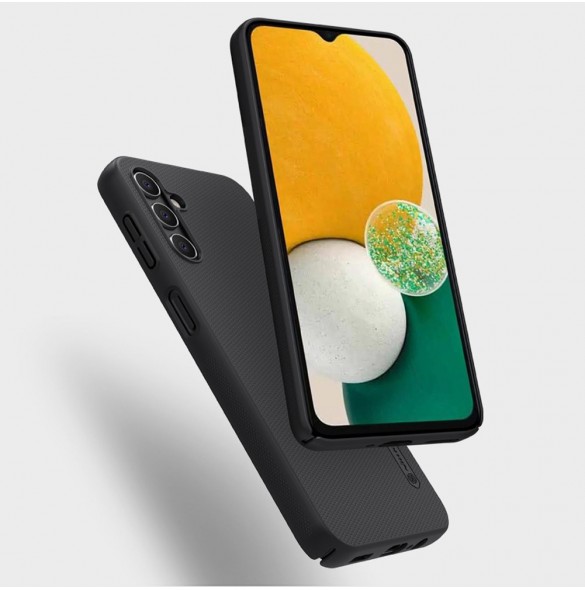 Nillkin Super Frosted Shield-fodral för Samsung Galaxy A14 5G / Galaxy A14-skal + telefonställ rött