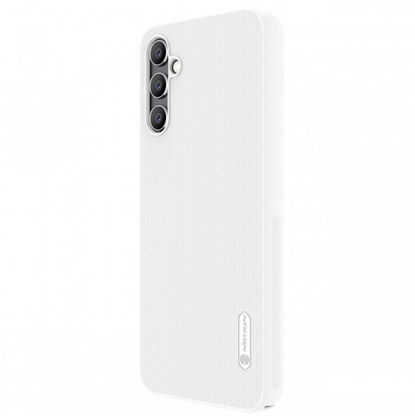Nillkin Super Frosted Shield-fodral för Samsung Galaxy A14 5G / Galaxy A14-skal + telefonställ vit