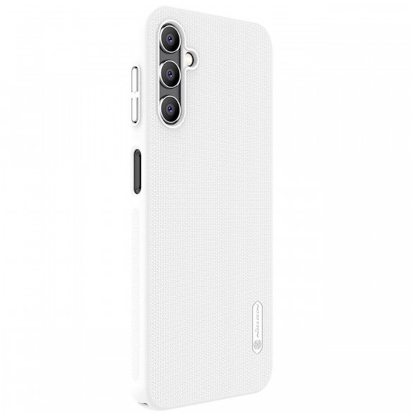 Nillkin Super Frosted Shield-fodral för Samsung Galaxy A14 5G / Galaxy A14-skal + telefonställ vit