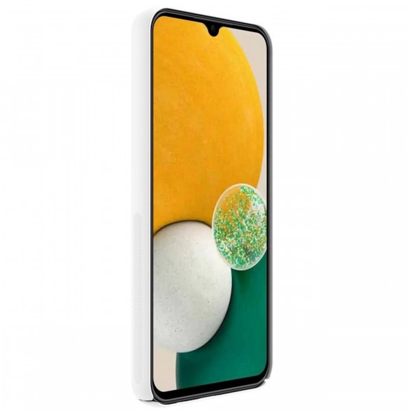 Nillkin Super Frosted Shield-fodral för Samsung Galaxy A14 5G / Galaxy A14-skal + telefonställ vit