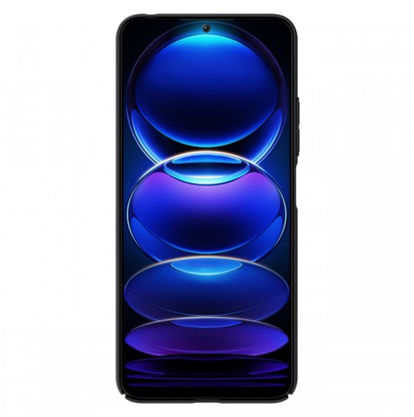 Nillkin Super Frosted Shield-fodral för Xiaomi Redmi Note 12 5G / Poco X5 5G skal + telefonställ svart