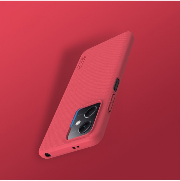 Nillkin Super Frosted Shield-fodral för Xiaomi Redmi Note 12 5G / Poco X5 5G skal + telefonställ svart