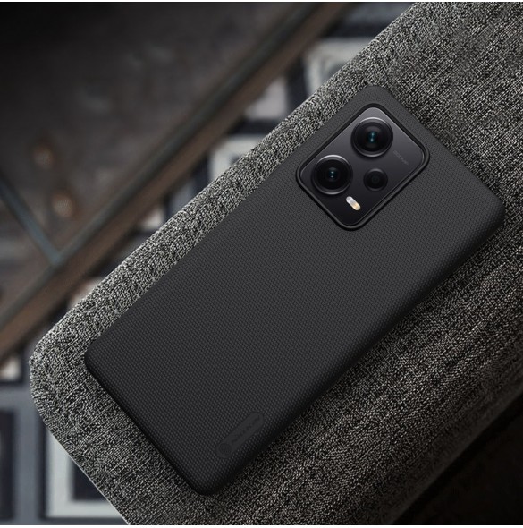 Nillkin Super Frosted Shield-fodral till Xiaomi Redmi Note 12 Pro / Poco X5 Pro 5G telefonskal svart