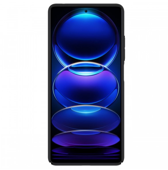 Nillkin Super Frosted Shield-fodral till Xiaomi Redmi Note 12 Pro+ skal + telefonställ svart