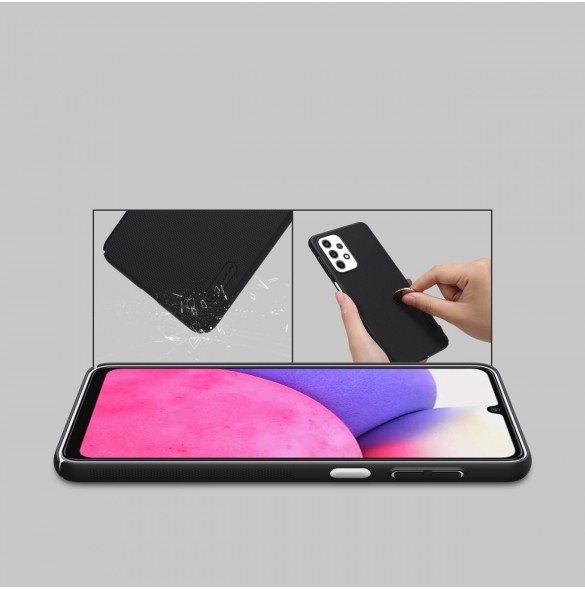 Nillkin Super Frosted Shield Pro Fodral hållbart för Samsung Galaxy A33 5G svart