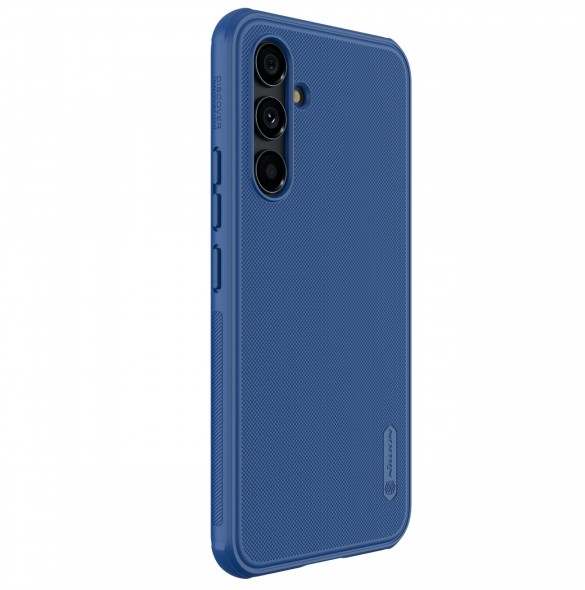 Nillkin Super Frosted Shield Pro-fodral för Samsung Galaxy A54 5G pansarskal + telefonställ blå