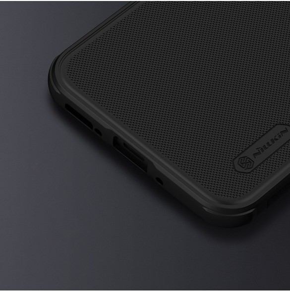 Nillkin Super Frosted Shield Pro-fodral för Samsung Galaxy A54 5G pansarskal + telefonställ blå