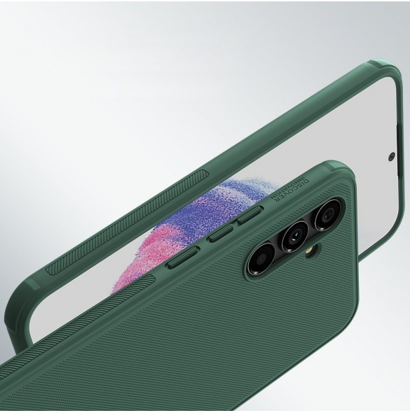 Nillkin Super Frosted Shield Pro-fodral för Samsung Galaxy A54 5G Pansarskal + Telefonställ Grön