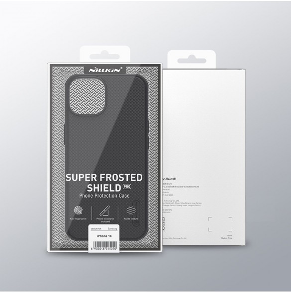 Nillkin Super Frosted Shield Pro fodral iPhone 14 / iPhone 13 bakskal grön