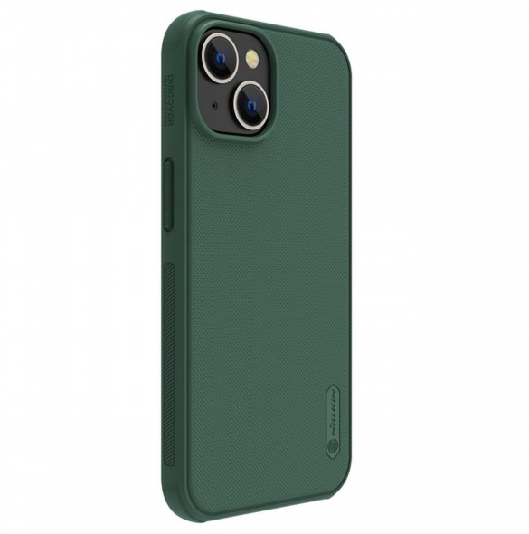 Nillkin Super Frosted Shield Pro fodral iPhone 14 / iPhone 13 bakskal grön
