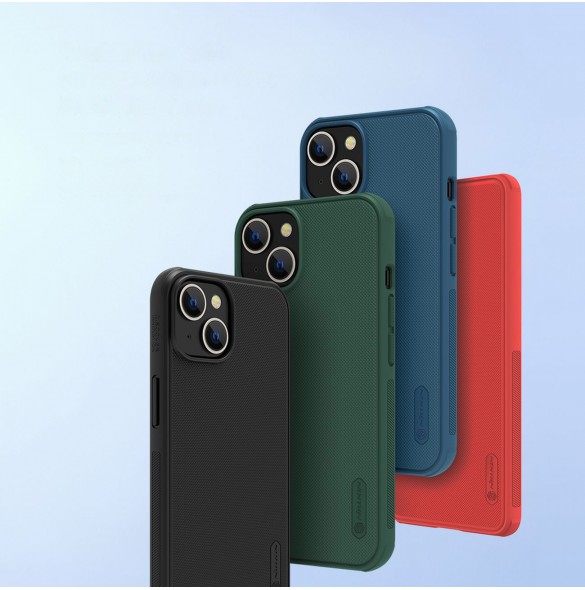 Nillkin Super Frosted Shield Pro fodral iPhone 14 / iPhone 13 bakskal grön