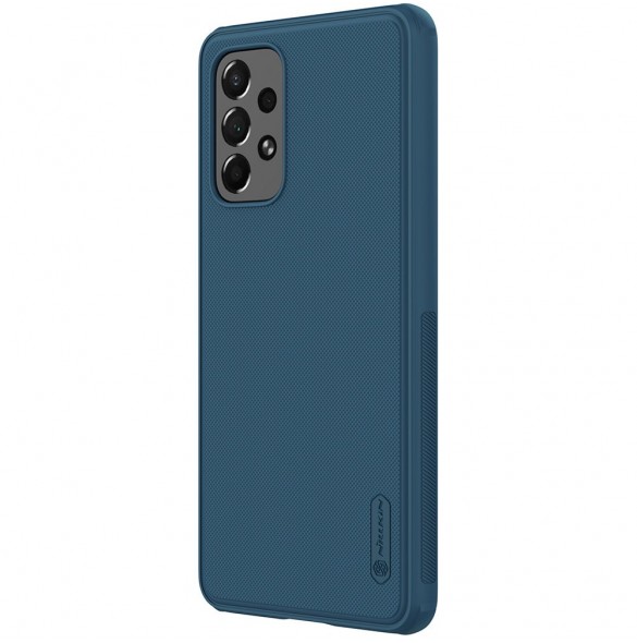 Nillkin Super Frosted Shield Pro hållbart skal till Samsung Galaxy A73 blå