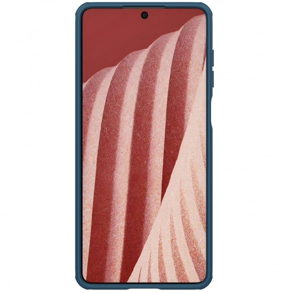 Nillkin Super Frosted Shield Pro hållbart skal till Samsung Galaxy A73 blå
