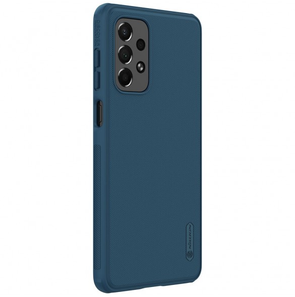 Nillkin Super Frosted Shield Pro hållbart skal till Samsung Galaxy A73 blå