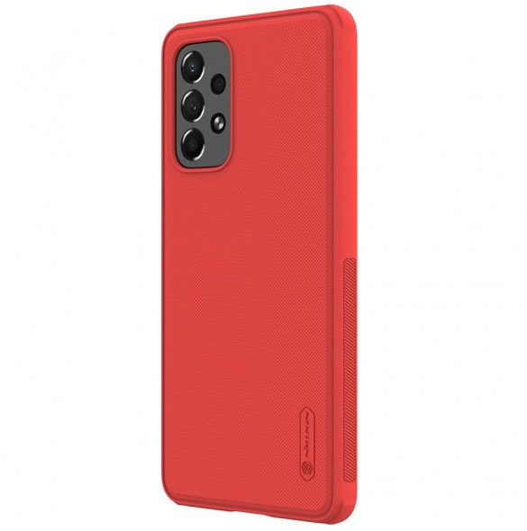 Nillkin Super Frosted Shield Pro hållbart skal till Samsung Galaxy A73 röd
