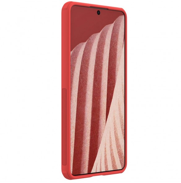 Nillkin Super Frosted Shield Pro hållbart skal till Samsung Galaxy A73 röd