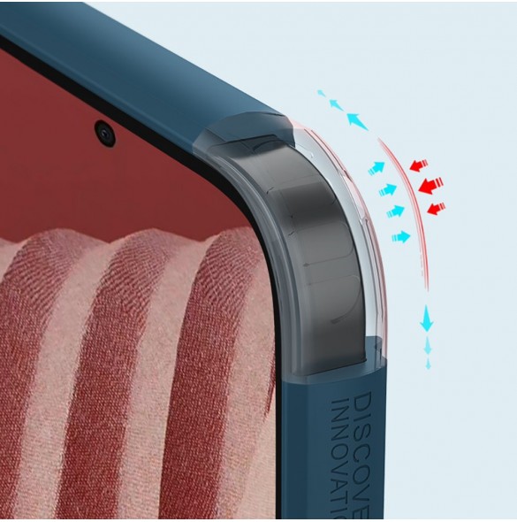 Nillkin Super Frosted Shield Pro hållbart skal till Samsung Galaxy A73 röd