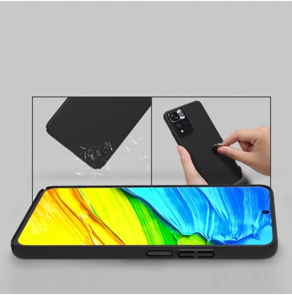 Nillkin Super Frosted Shield Pro hållbart skal till Xiaomi Redmi Note 11 Pro+ 5G svart
