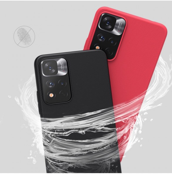 Nillkin Super Frosted Shield Pro hållbart skal till Xiaomi Redmi Note 11 Pro+ 5G svart