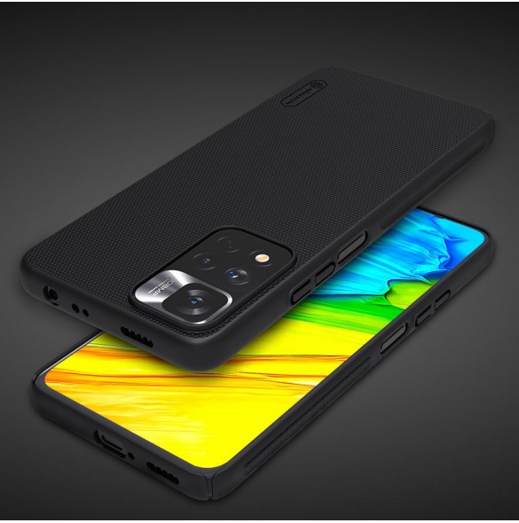 Nillkin Super Frosted Shield Pro hållbart skal till Xiaomi Redmi Note 11 Pro+ 5G svart