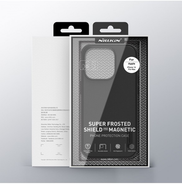 Nillkin Super Frosted Shield Pro Magnetic Case iPhone 14 Pro Max 6.7 2022 Svart
