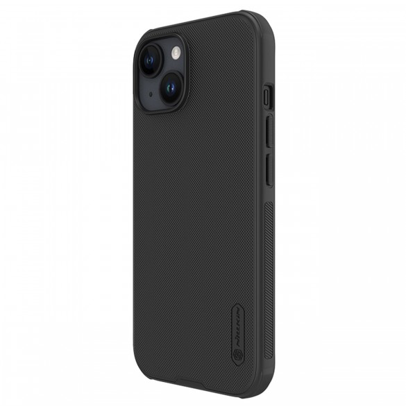 Nillkin Super Frosted Shield Pro förstärkt skal till iPhone 15 - svart