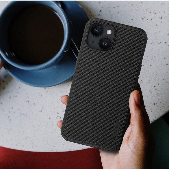 Nillkin Super Frosted Shield Pro förstärkt skal till iPhone 15 - blå