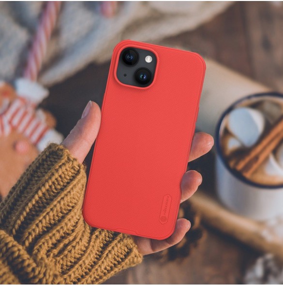 Nillkin Super Frosted Shield Pro förstärkt skal till iPhone 15 - blå