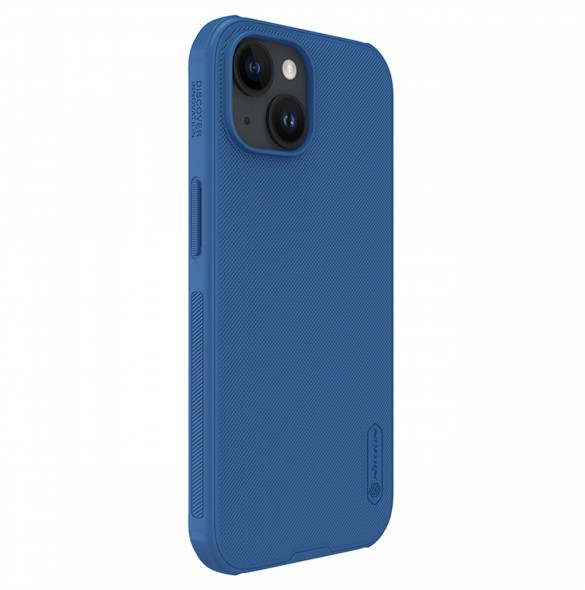 Nillkin Super Frosted Shield Pro förstärkt skal till iPhone 15 Plus - blå