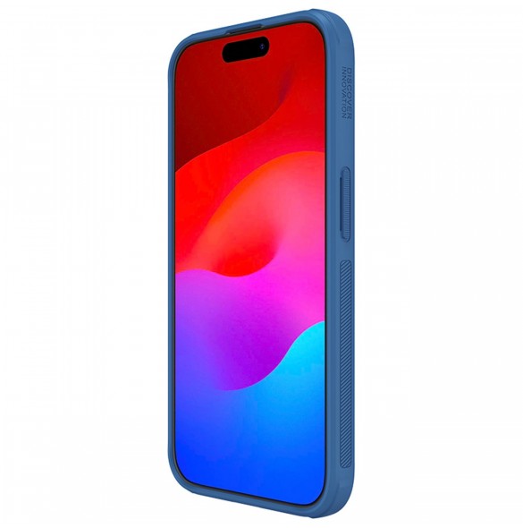 Nillkin Super Frosted Shield Pro förstärkt skal till iPhone 15 Pro - blå