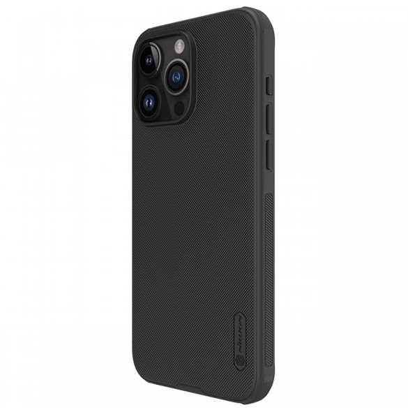 Nillkin Super Frosted Shield Pro förstärkt skal till iPhone 15 Pro Max - svart