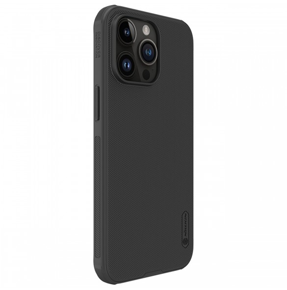 Nillkin Super Frosted Shield Pro förstärkt skal till iPhone 15 Pro Max - svart