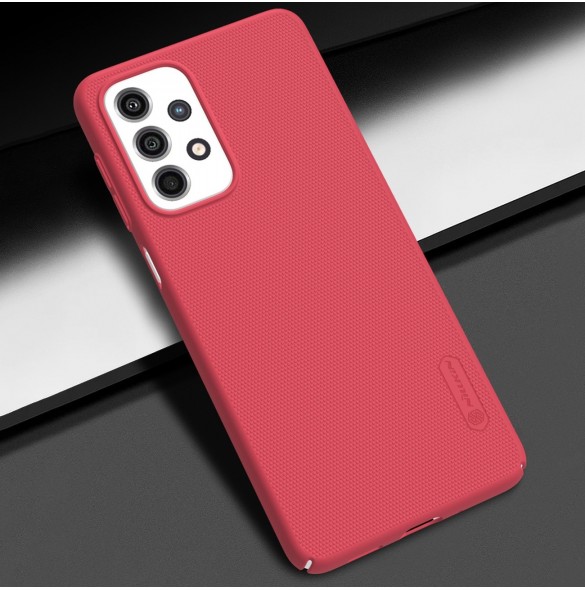 Nillkin Super Frosted Shield förstärkt fodral + ställ Samsung Galaxy A33 5G röd