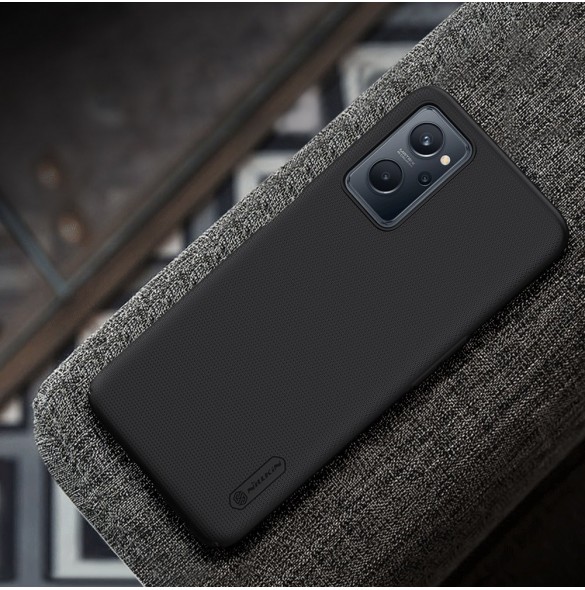 Nillkin Super Frosted Shield Förstärkt Pouch Cover + Stand Realme 9i svart