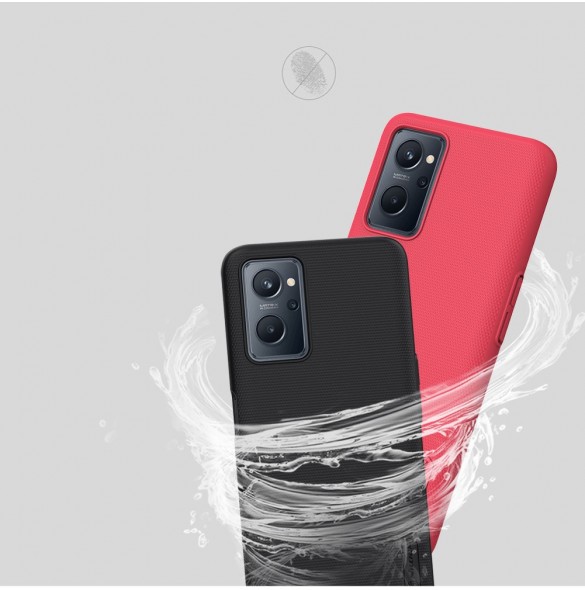 Nillkin Super Frosted Shield Förstärkt Pouch Cover + Stand Realme 9i svart